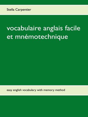 cover image of vocabulaire anglais facile et mnémotechnique
